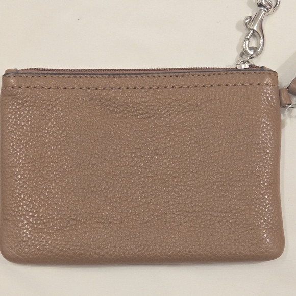 NWT Coach Sadle Brown Wristlet - Picture 6 of 6